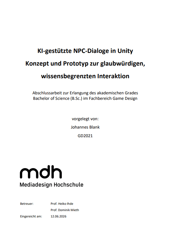 Bachelorarbeit Vorschau